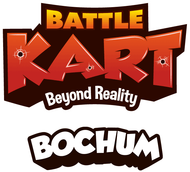 BattleKart Bochum Logo mit AR-Elementen und Stadtname.