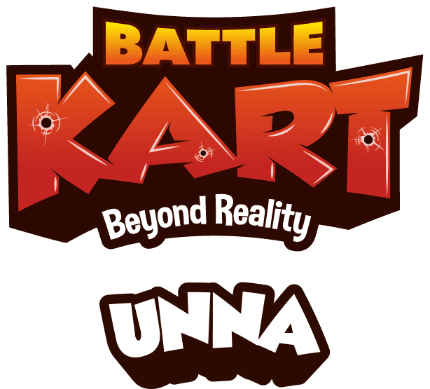 BattleKart Logo mit Schriftzug und Ziel 'Beyond Reality'.